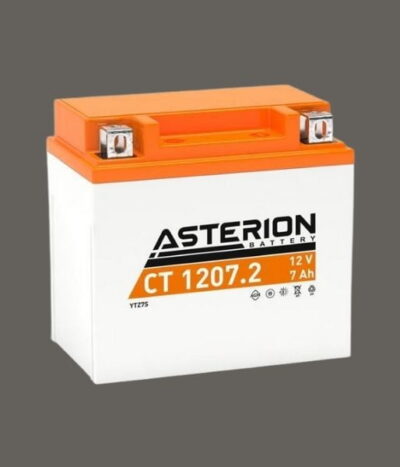 AKÜ: Asterion CT1207-2 12V 7Ah AGM YTZ7S Motosiklet Aküsü