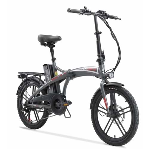ARORA NAPOLİ 36V10AH ELEKTRİKLİ BİSİKLET GRİ
